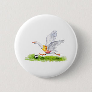 Soccer Goose Button