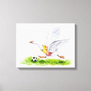 Soccer Goose Canvas Print