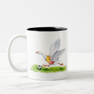 Soccer Goose Two-Tone Coffee Mug