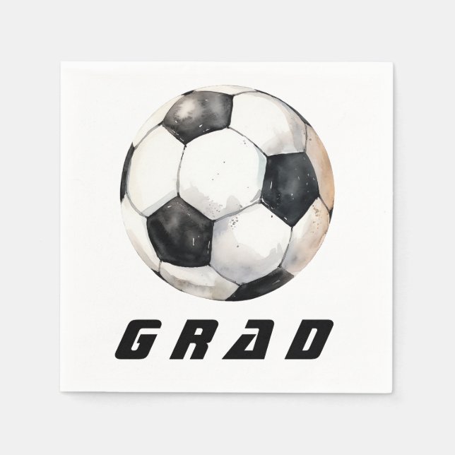 Soccer Graduation Party  Napkins (Front)