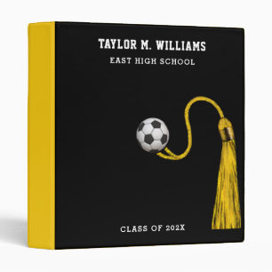 Soccer Graduation Scrapbook 3 Ring Binder