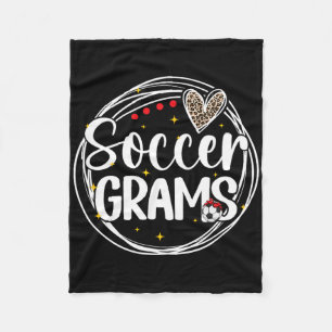 Soccer Grams Grandma Grams Of A Soccer Player Gram Fleece Blanket