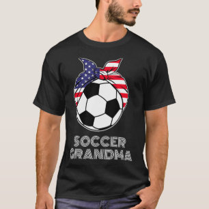 Soccer Grandma Jersey Grandparents American Soccer T-Shirt