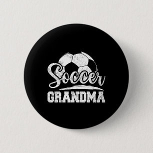 Soccer Grandma Soccer Player Game Day Mother's Day Button