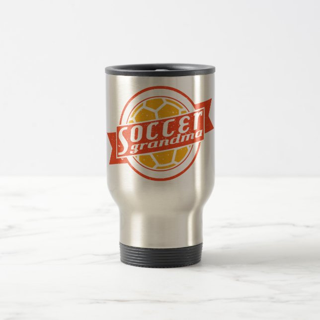 Soccer Grandma Travel Mug (Center)