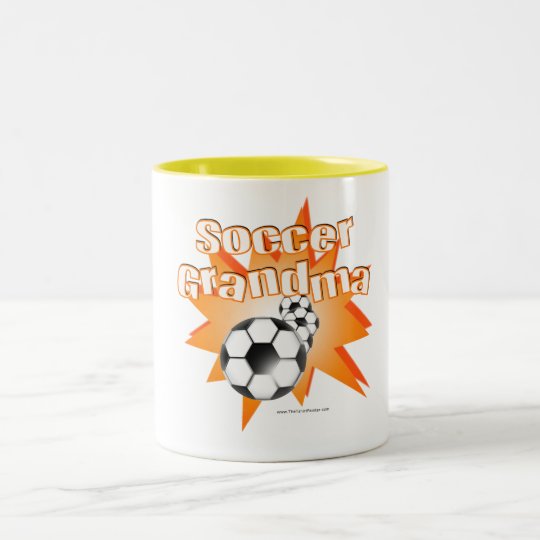 Soccer Grandma Two-Tone Coffee Mug