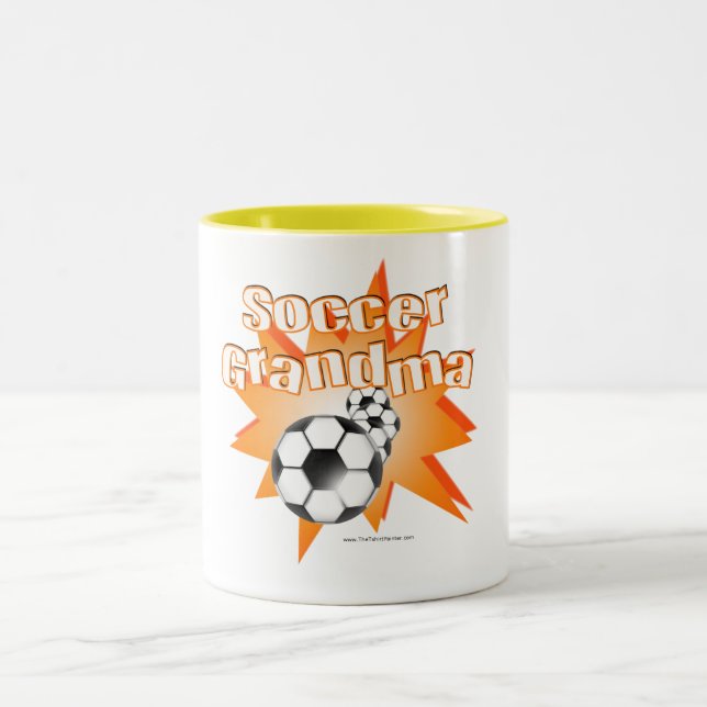 Soccer Grandma Two-Tone Coffee Mug (Center)