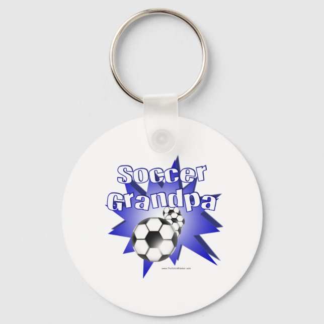 Soccer Grandpa Keychain (Front)