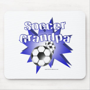 Soccer Grandpa Mouse Pad