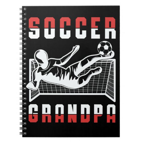 Soccer Grandpa Sportsman Granddad Notebook