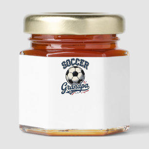 Soccer Grandpa Vintage Engraving Shirt Design_1 Honey Jar Favors