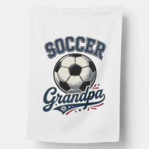 Soccer Grandpa Vintage Engraving Shirt Design_1 House Flag