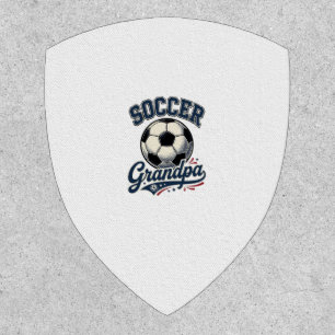 Soccer Grandpa Vintage Engraving Shirt Design_1 Patch