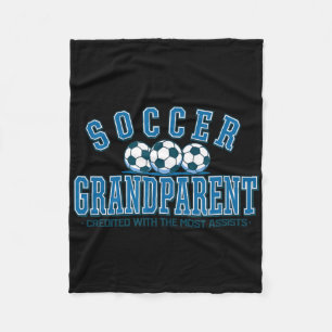 Soccer Grandparent Credited With The Most Ists  Fleece Blanket