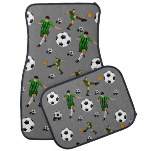 Soccer Gray Floor Car Mats