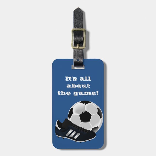 Soccer Gym Bag ID - Luggage Tag (Front Vertical)