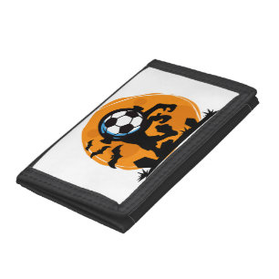 Soccer Halloween Night Tri-fold Wallet