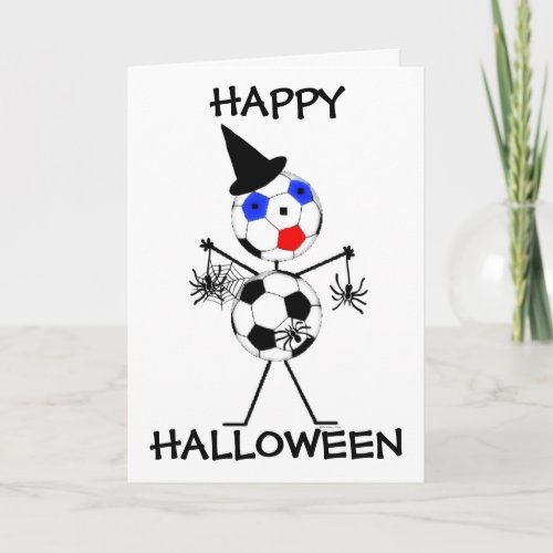 Soccer Happy Halloween Card