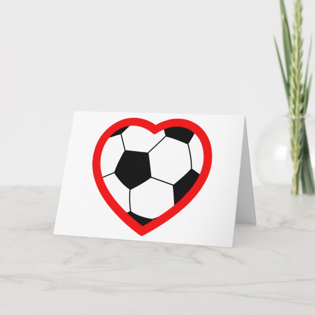 Soccer Heart Card (Front)