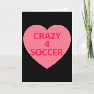 Soccer - Heart Love Valentines Day Personalized Ca Card