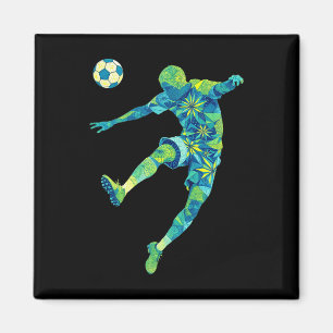 Soccer Heart Skeleton Ribs X-ray Sport Halloween C Magnet