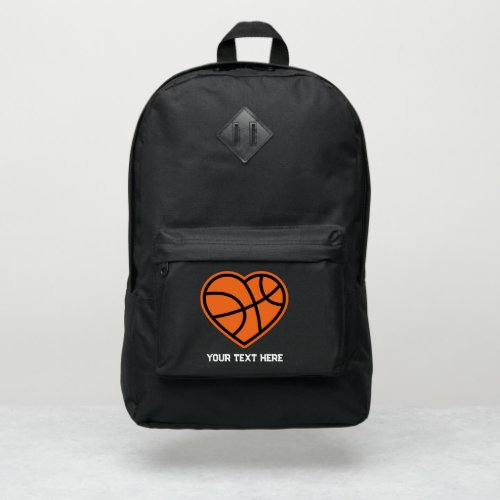 Soccer Heart Soccer Sport Personalized Basketball Port Authority Backpack