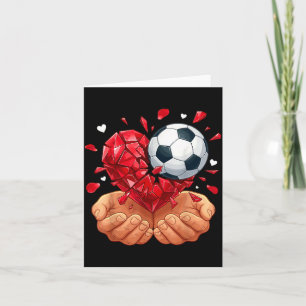 Soccer Heart Valentines Day  Card