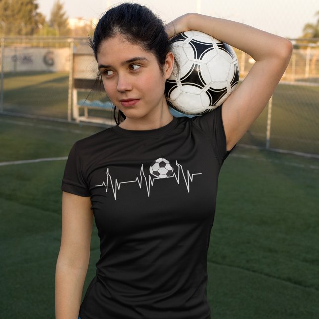 Soccer Heartbeat Ball Football Player Gift T-Shirt (Creator Uploaded)