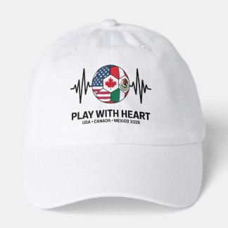 Soccer Heartbeat USA Canada Mexico 2026 Hat