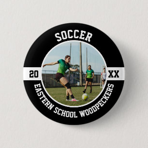 Soccer High School Senior Night Button