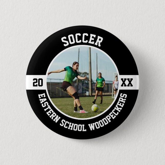 Soccer High School Senior Night Button (Front)