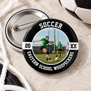 Soccer High School Senior Night Button