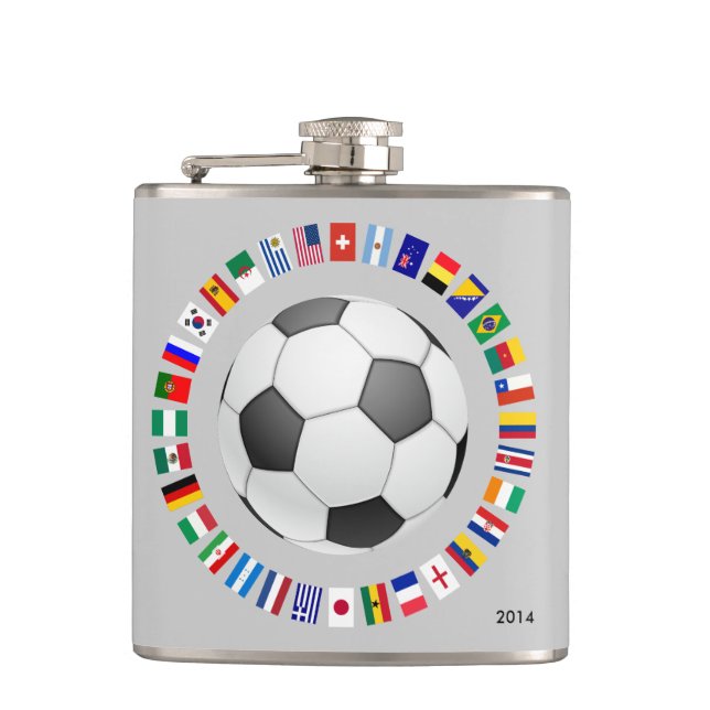 SOCCER HIP FLASK (Front)