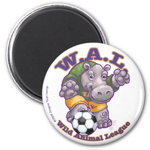 Soccer Hippo Magnets