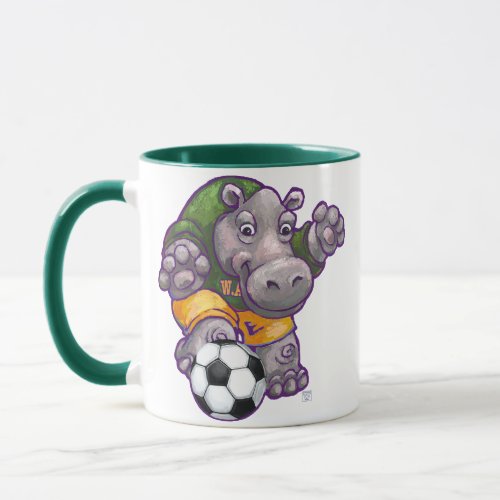 Soccer Hippo Mugs