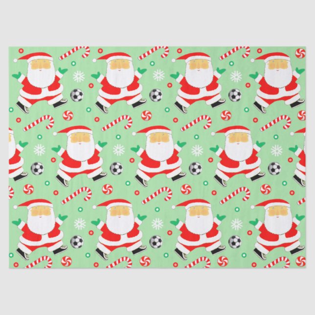Soccer Holiday Gift Tissue Paper (Front)