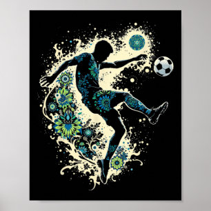 Soccer I'm 7 Years Old Boy Birthday Poster