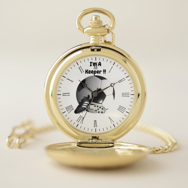 Soccer Im A Keeper, Pocket Watch (Inside)