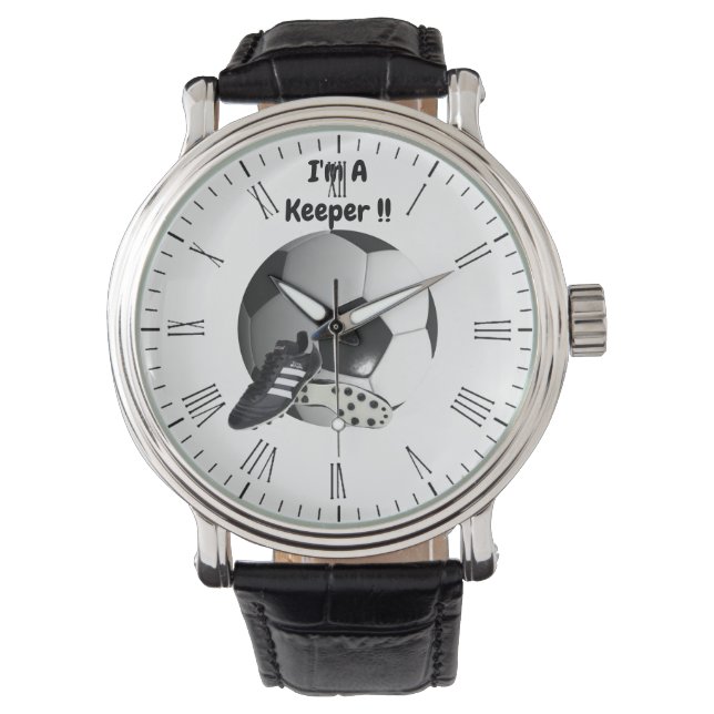 Soccer Im A Keeper, Wrist Watch (Front)