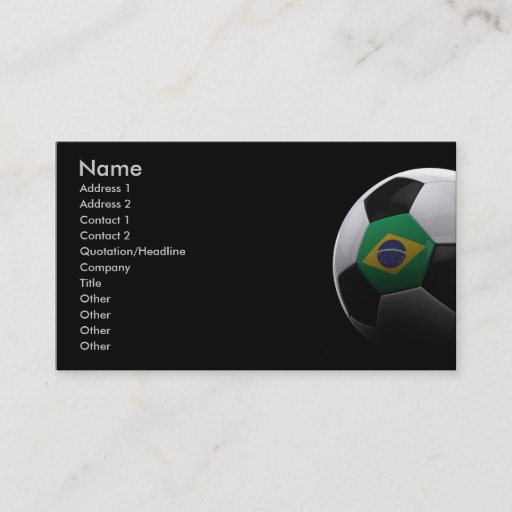Customizable Soccer in Brazil Business Card Templates