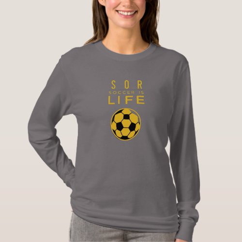 Soccer in Life T_Shirt Design