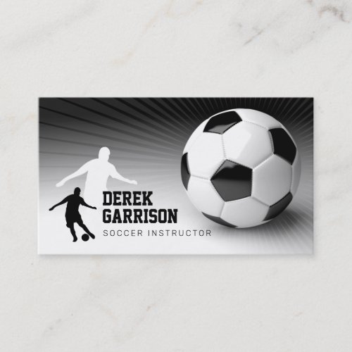 Soccer Instructor  Coach Business Card