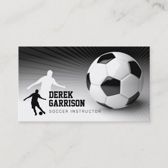 Soccer Instructor | Coach Business Card (Front)