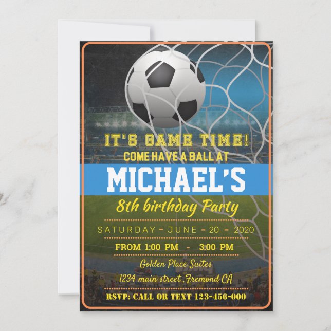 Soccer Invitation (Front)