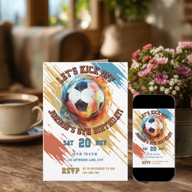 Soccer  invitation (Creator Uploaded)