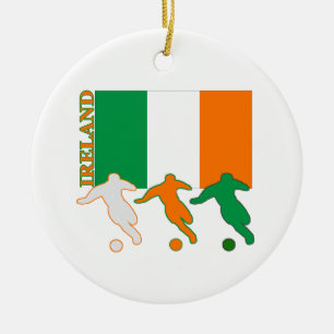 Soccer Ireland Ceramic Ornament