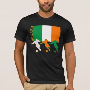 Soccer Ireland Dark T-shirt by nitsupak at Zazzle