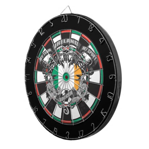 Soccer Ireland Dartboard With Darts Zazzle