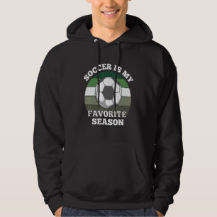 Soccer Is My Favorite Season Soccer Player Retro S Hoodie
