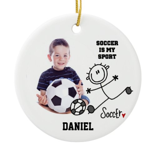Soccer is my Sport Photo Ornament